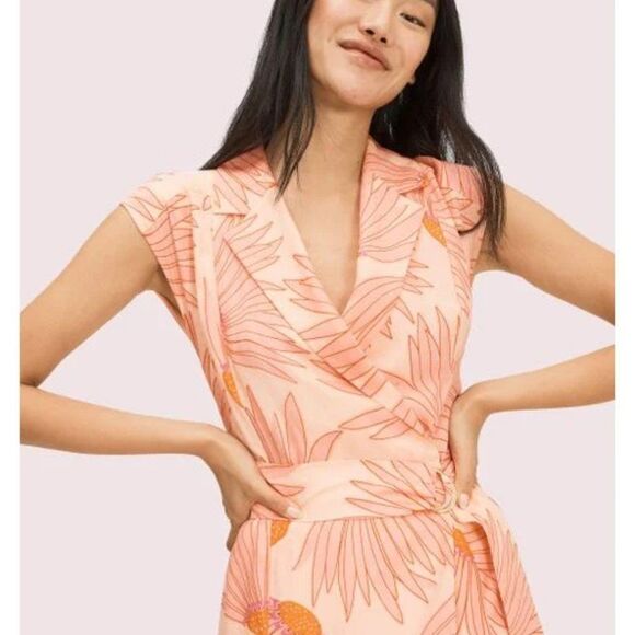 KATE SPADE Falling Flower Jacquard Dress - Picture 3 of 7